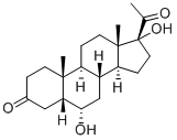 5-BETA-PREGNAN-6-ALPHA, 17-DIOL-3,20-DIONE Structure