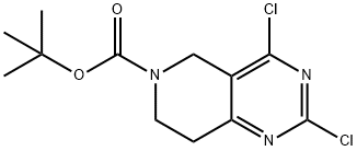 TERT-BUTYL 2,4-DICHLORO-7,8-DIHYDROPYRIDO[4,3-D]PYRIMIDINE-6(5H)-CARBOXYLATE Structure