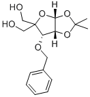 3-O-Benzyl-4-(hydroxymethyl-1,2-O-isopropylidene)-alpha-D-erythropentofuranose Structure