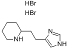 2-[2-(1H-IMIDAZOL-4-YL)-ETHYL]-PIPERIDINE 2HBR Structure