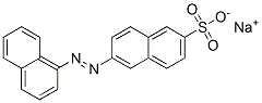 sodium 6-(1-naphthylazo)naphthalene-2-sulphonate Structure