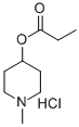 4-PIPERIDINOL, 1-METHYL-, PROPANOATE, HYDROCHLORIDE Structure