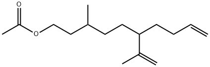 64309-03-1 3-Methyl-6-isopropenyl-9-decen-1-ol acetate