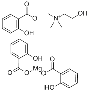 CHOLINE MAGNESIUM TRISALICYLATE Structure