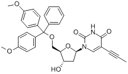 5'-O-(DIMETHOXYTRITYL)-5-(1-PROPYNYL)-2'-DEOXYURIDINE Structure