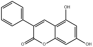 5,7-DIHYDROXY-3-PHENYLCOUMARIN Structure