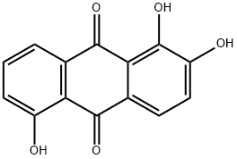 1,2,5-TRIHYDROXYANTHRAQUINONE Structure