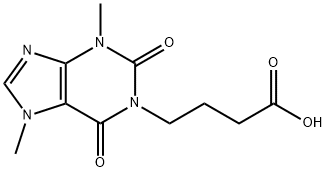 1-(3-CARBOXYPROPYL)3,7-DIMETHYL XANTHINE Structure