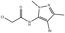 N1-(4-BROMO-1,3-DIMETHYL-1H-5-PYRAZOLYL)-2-CHLOROACETAMIDE Structure