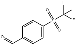 4-(TRIFLUOROMETHYLSULFONYL)BENZALDEHYDE Structure