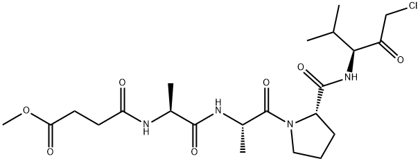 MEOSUC-ALA-ALA-PRO-VAL-CHLOROMETHYLKETONE Structure