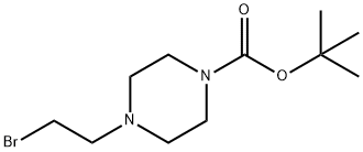 4-(2-BROMOETHYL)-1-PIPERAZINECARBOXYLIC ACID, 1,1-DIMETHYLETHYL ESTER Structure