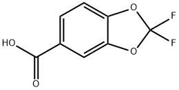 2,2-Difluorobenzodioxole-5-carboxylic acid Structure