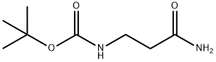 3-(TERT-BUTOXYCARBONYLAMINO)PROPANAMIDE Structure