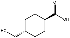 TRANS-4-(HYDROXYMETHYL)CYCLOHEXANECARBOXYLIC ACID Structure