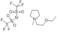 1-(2-ETHOXYETHYL)-1-METHYLPYRROLIDINIUM BIS(TRIFLUOROMETHYLSULFONYL)IMIDE Structure