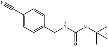 TERT-BUTYL 4-CYANOBENZYLCARBAMATE Structure