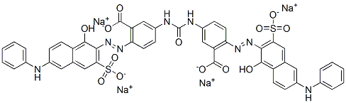 6661-29-6 tetrasodium 3,3'-(carbonyldiimino)bis[6-[[1-hydroxy-6-(phenylamino)-3-sulphonato-2-naphthyl]azo]benzoate] 