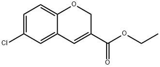 6-CHLORO-2H-CHROMENE-3-CARBOXYLIC ACID ETHYL ESTER Structure