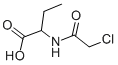 N-CHLOROACETYL-DL-2-AMINO-N-BUTYRIC ACID Structure