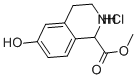 (+/-)-7-HYDROXY-1,2,3,4-TETRAHYDRO-3-ISOQUINOLINE-4-CARBOXYLIC ACID METHYL ESTER HCL
 Structure