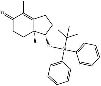 5H-INDEN-5-ONE, 1-[[(1,1-DIMETHYLETHYL)DIPHENYLSILYL]OXY]-1,2,3,6,7,7A-HEXAHYDRO-4,7A-DIMETHYL-, (1S,7AS)- (9CI) Structure