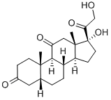 5-BETA-DIHYDROCORTISONE Structure