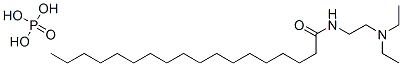 N-[2-(diethylamino)ethyl]stearamide phosphate Structure