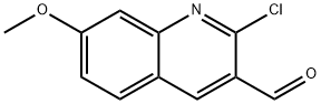 2-CHLORO-7-METHOXY-QUINOLINE-3-CARBALDEHYDE Structure