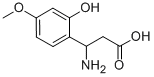 3-AMINO-3-(2-HYDROXY-4-METHOXY-PHENYL)-PROPIONIC ACID Structure