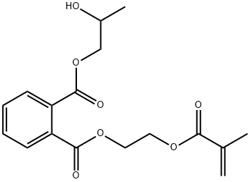 2-HYDROXYPROPYL 2-(METHACRYLOYLOXY)ETHYL PHTHALATE Structure