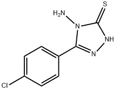 4-AMINO-3-(4-CHLOROPHENYL)-5-MERCAPTO-4H-1,2,4-TRIAZOLE Structure