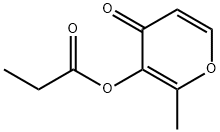 Maltol propionate Structure