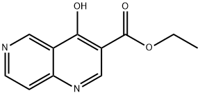 4-HYDROXY-[1,6]NAPHTHYRIDINE-3-CARBOXYLIC ACID ETHYL ESTER Structure