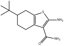 2-AMINO-6-TERT-BUTYL-4,5,6,7-TETRAHYDRO-1-BENZOTHIOPHENE-3-CARBOXAMIDE Structure