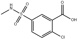 2-chloro-5-(methylsulphamoyl)benzoic acid Structure