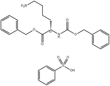 Z-LYS-OBZL BENZENESULFONATE Structure