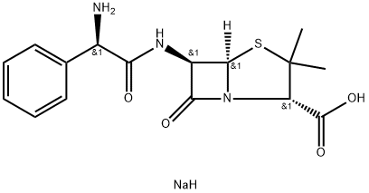 Ampicillin sodium Structure