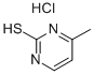 2-MERCAPTO-4-METHYLPYRIMIDINE HYDROCHLORIDE Structure