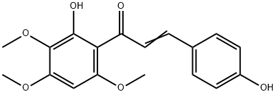 4,2'-DIHYDROXY-3,4',6'-TRIMETHOXYCHALCONE Structure