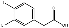 3-CHLORO-4-FLUOROPHENYLACETIC ACID Structure