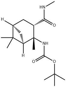 (1R,2R,3S,5R)-(2,6,6-TRIMETHYL-3-METHYLCARBAMOYL-BICYCLO[3.1.1]HEPT-2-YL)-CARBAMIC ACID TERT-BUTYL ESTER Structure