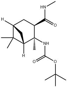 (1S,2S,3R,5S)-(2,6,6-TRIMETHYL-3-METHYLCARBAMOYL-BICYCLO[3.1.1]HEPT-2-YL)-CARBAMIC ACID TERT-BUTYL ESTER Structure