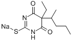 Thiopental Sodium Structure