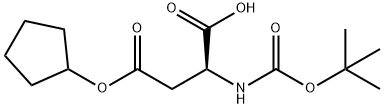 BOC-ASP(OCPENT)-OH Structure