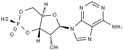 ADENOSINE-3',5'-CYCLIC -MONOPHOSPHOROTHIOATE Structure