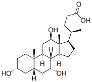 (3a,5b,7a,12b)-3,7,12-trihydroxy-Cholan-24-oic acid Structure