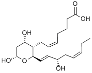 9ALPHA, 11, 15S-TRIHYDROXY-THROMBA-5Z, 13E, 17Z-TRIEN-1-OIC ACID Structure