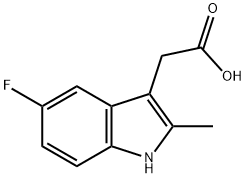 (5-FLUORO-2-METHYL-1H-INDOL-3-YL)-ACETIC ACID Structure