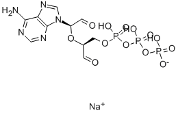 ADENOSINE 5'-TRIPHOSPHATE, PERIODATE OXIDIZED SODIUM SALT Structure